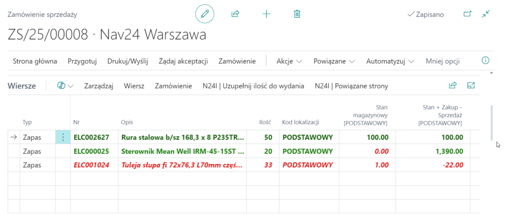 kolorowanie wierszy