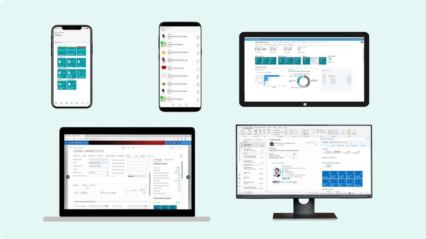 Multidevice BC NAV wygodna praca bez względu na jakim urządzeniu pracujesz dynamics 365 business central