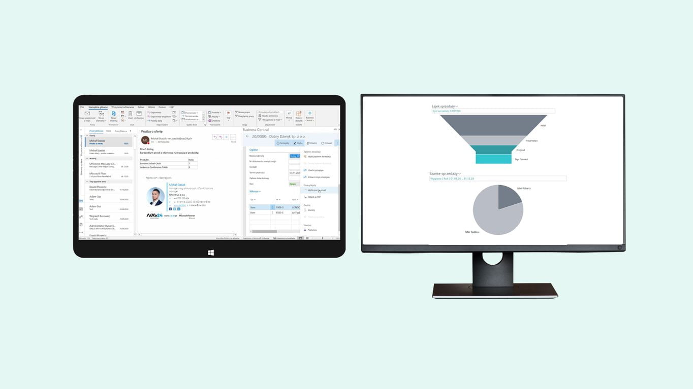 sprzedaż dynamics 365 business central microsoft